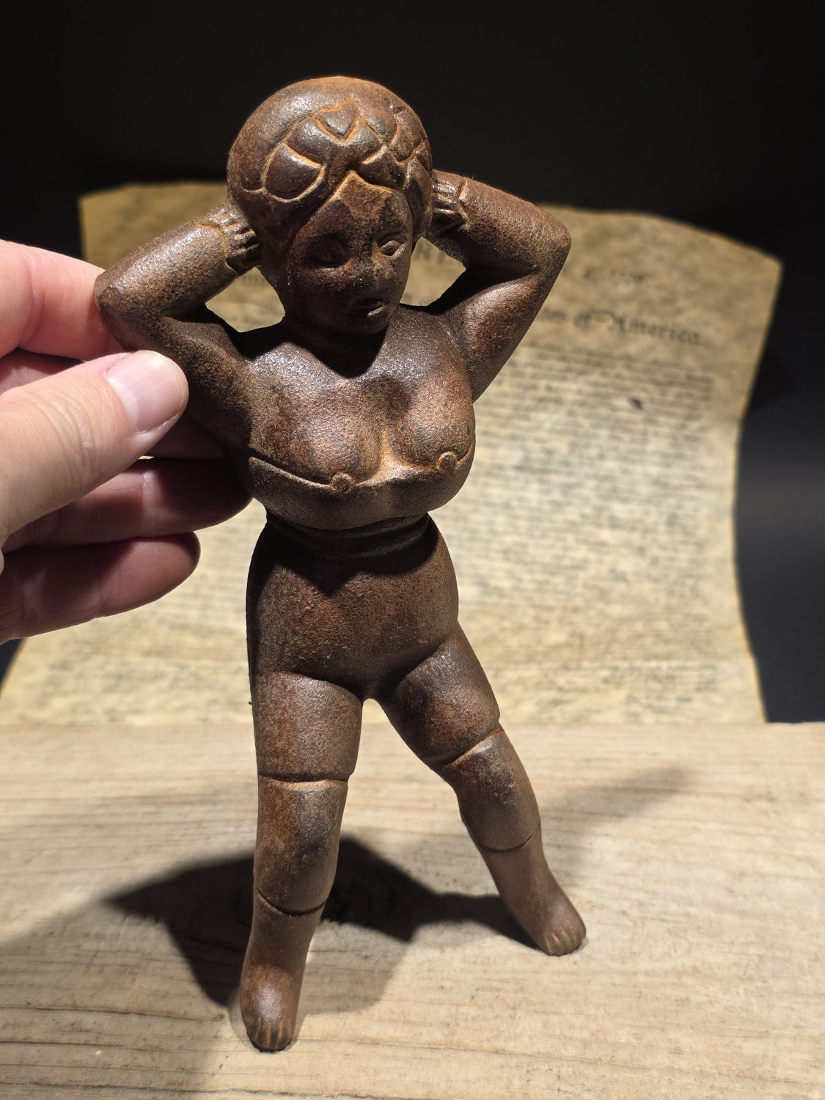 8.5" Antique Style Cast Iron Figural Boot Jack – Vintage Style Lady Boot Remover
