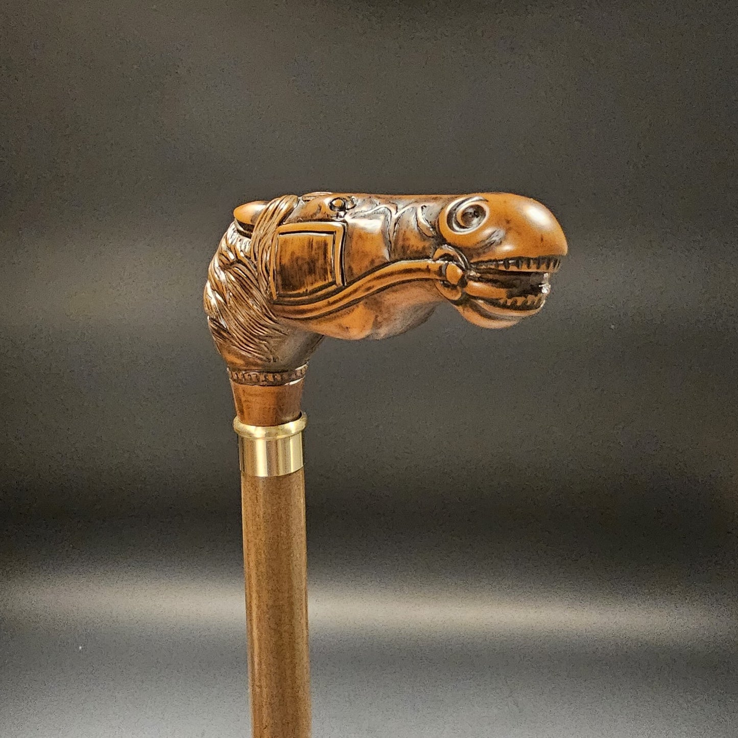 36" Antique Style Horse Head Walking Stick Cane