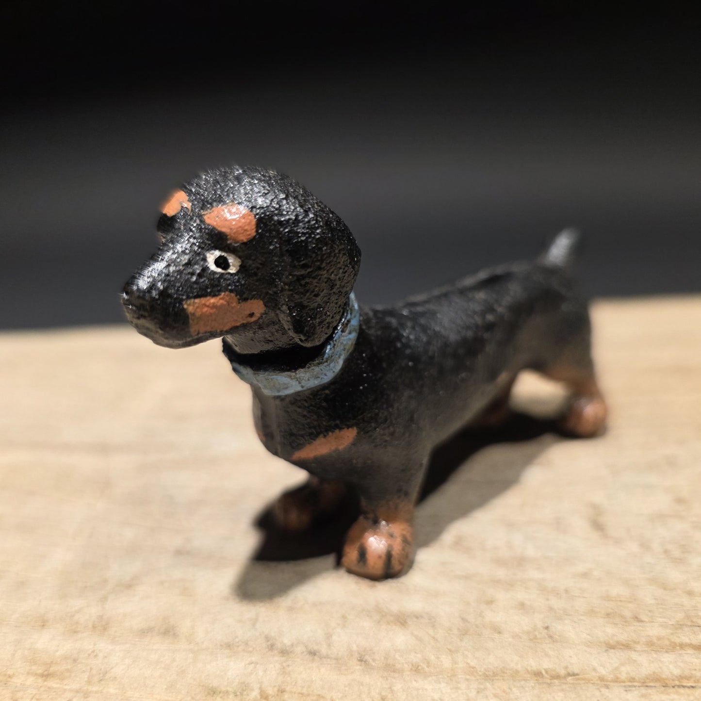 Cast Iron Dachshund Dog Figurine – Vintage Style Mini Animal Figure