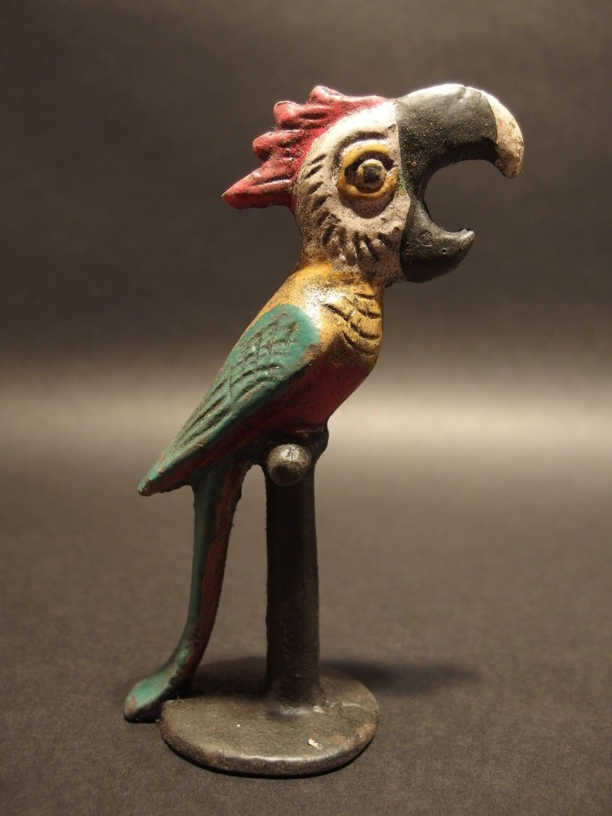 Antique Vintage Style Cast Iron Parrot Beer Bottle Opener bar tool