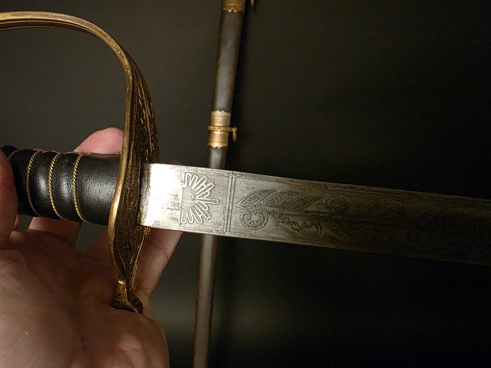 Antique Style Fayetteville Armory Civil War Officers Confederate CS Sword 