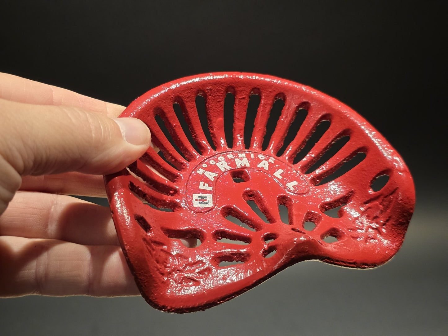 5" Antique Vintage Style Cast Farmall Miniature Tractor Seat Sample