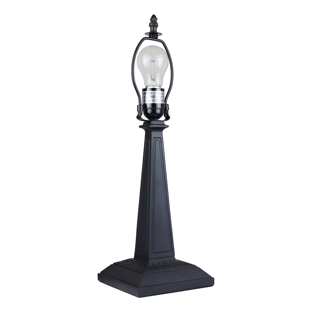 18" 1 light Antique Vintage Style Stained Glass Mission Table Lamp