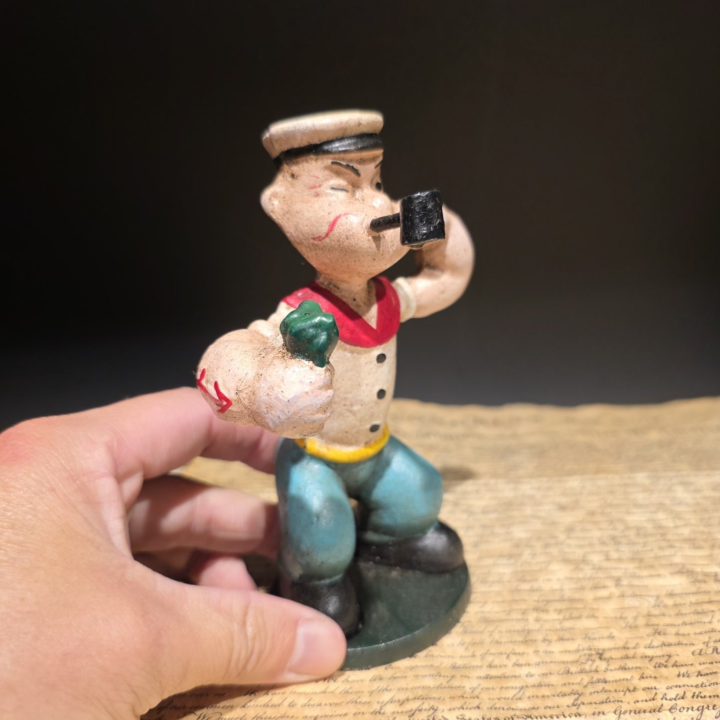 6" Antique Vintage Style Cast Iron Saylor Figurine