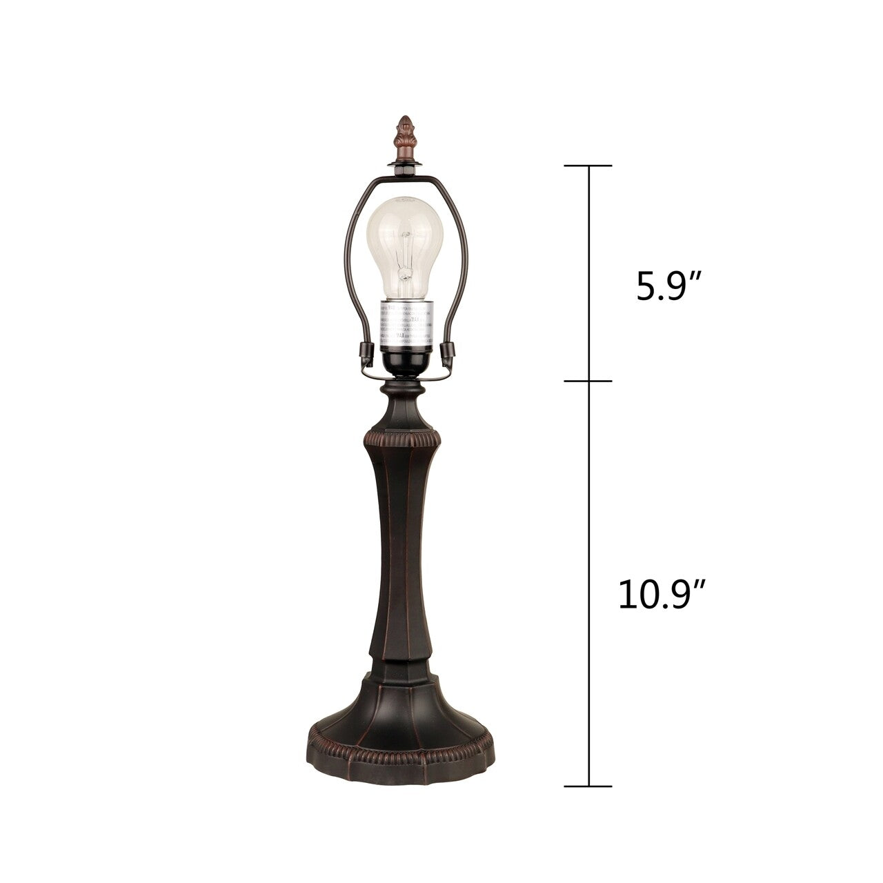 18" 1 light Antique Style Stained Glass Table Lamp