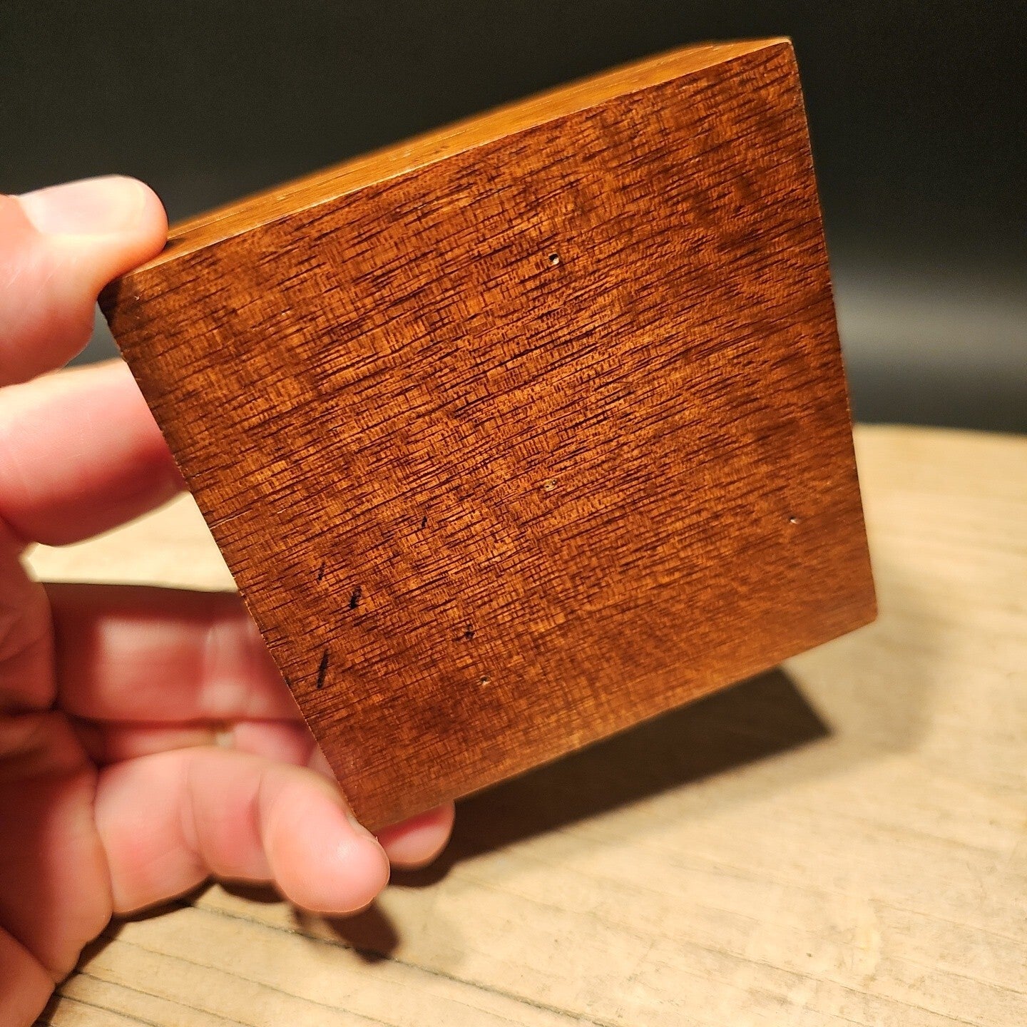 Antique Style Wood Brass Compass Box