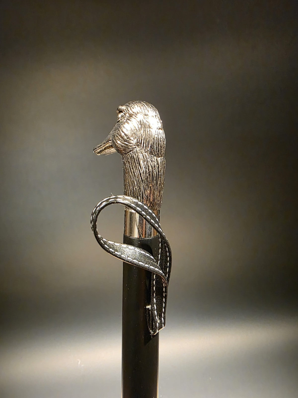22" Vintage Style Silver Duck Head Shoehorn