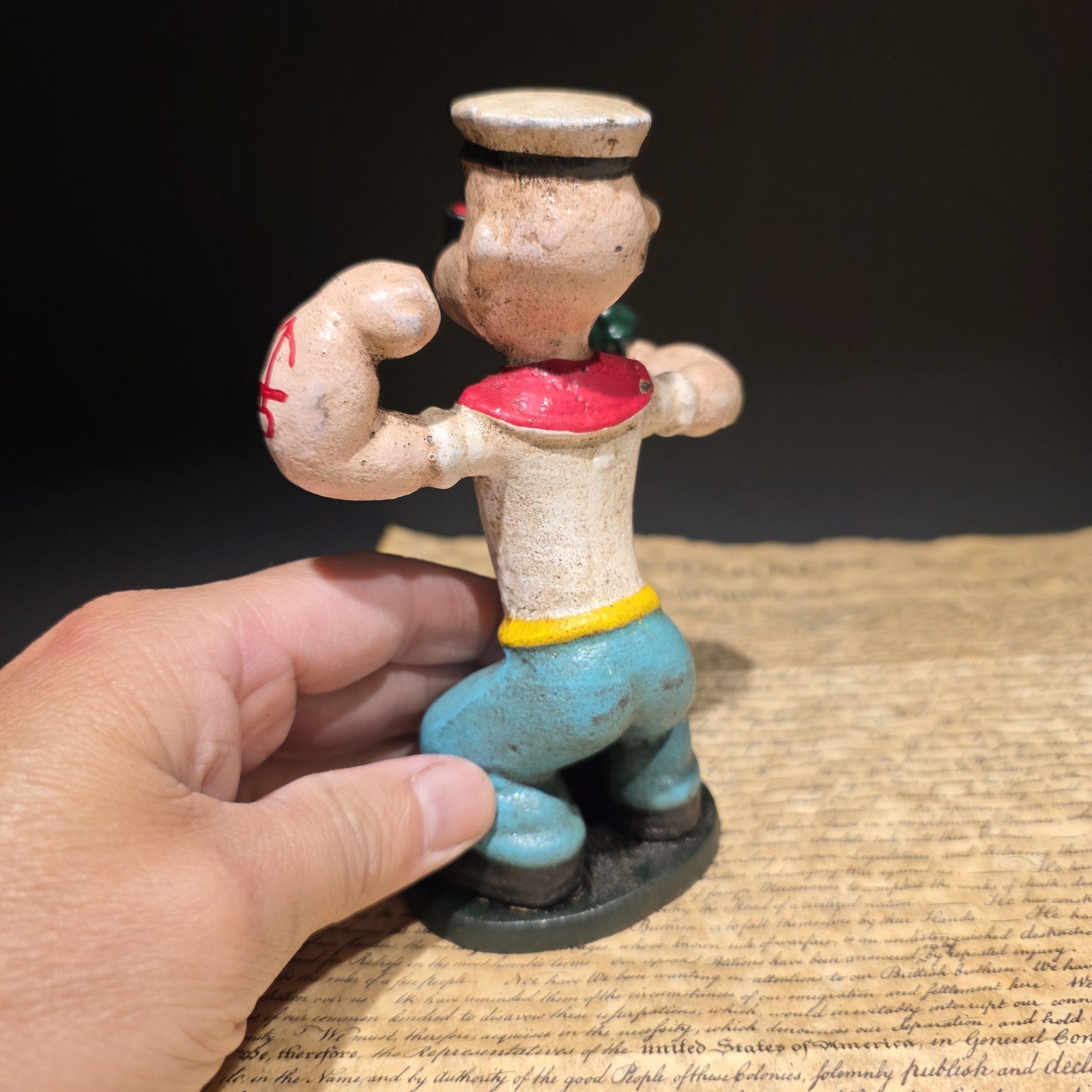 6" Antique Vintage Style Cast Iron Saylor Figurine