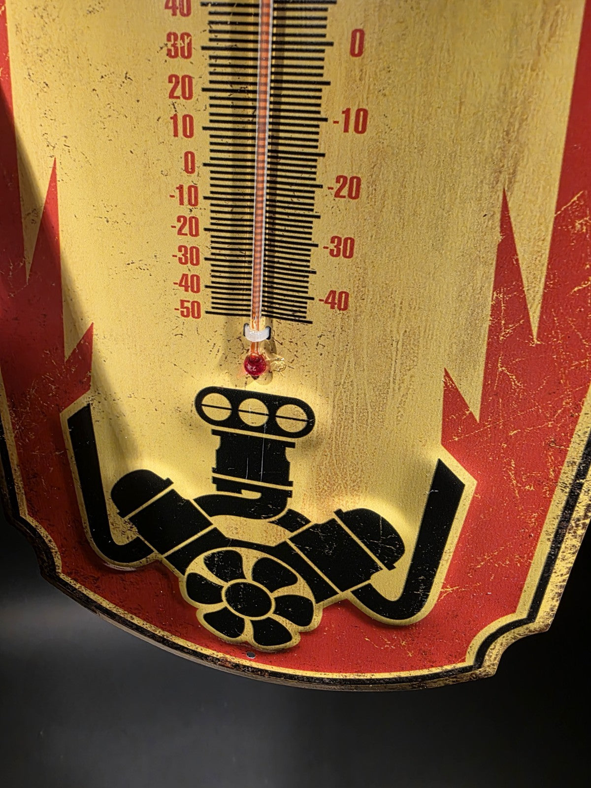 17.5 " Metal Vintage Style Mopar Thermometer Sign