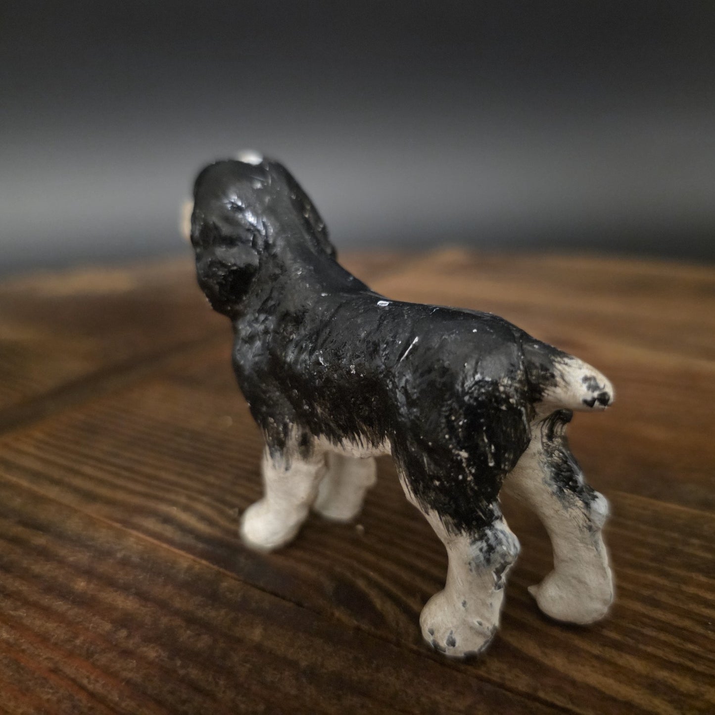 Vintage Antique Style Miniature Cast Iron King Charles Spaniel Dog Figurine Dog