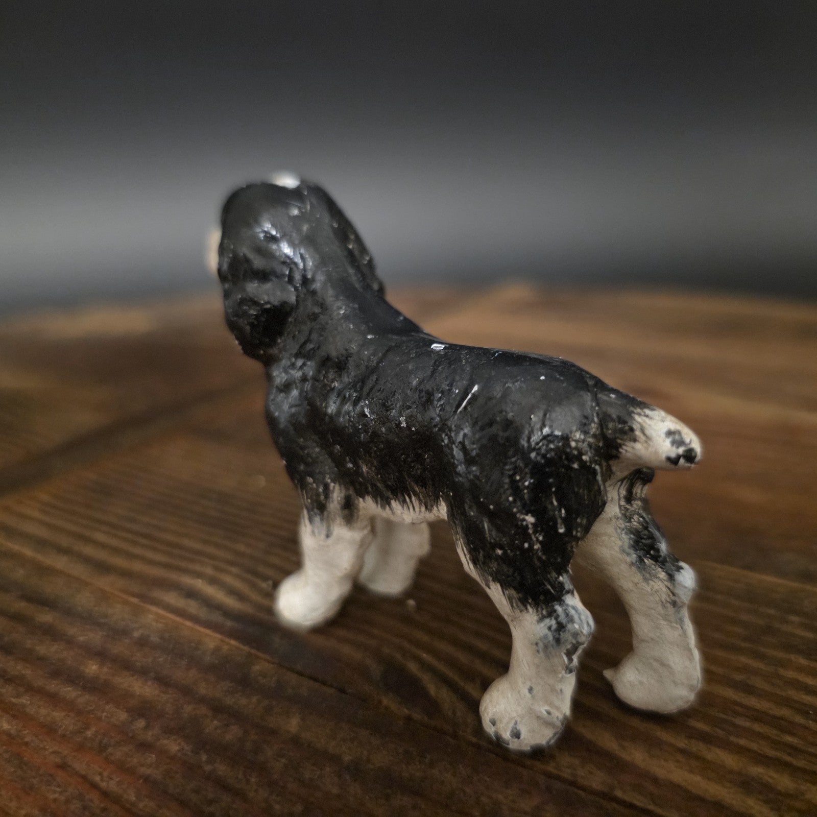 Vintage Antique Style Miniature Cast Iron King Charles Spaniel Dog Figurine Dog