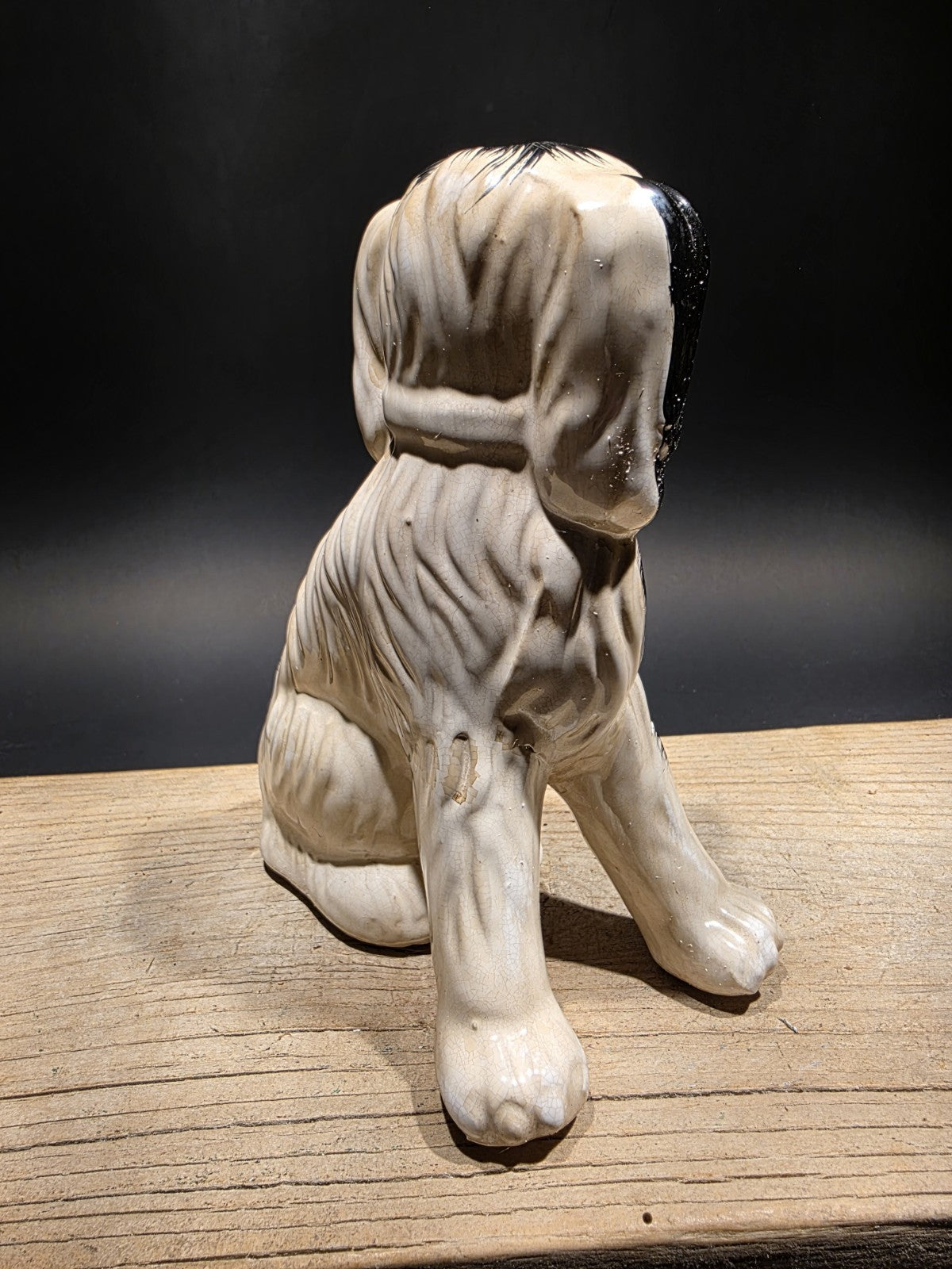 8" Antique Vintage Style Staffordshire Spaniel Dog Figurine