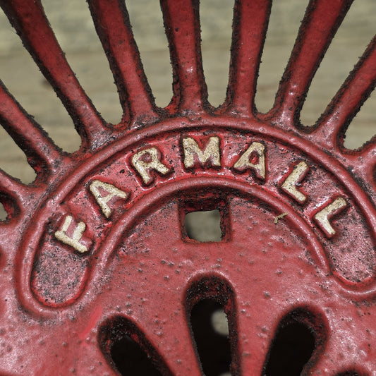 5" Mini Farmall Cast Iron Tractor Seat – Red IH Salesman Sample Paperweight