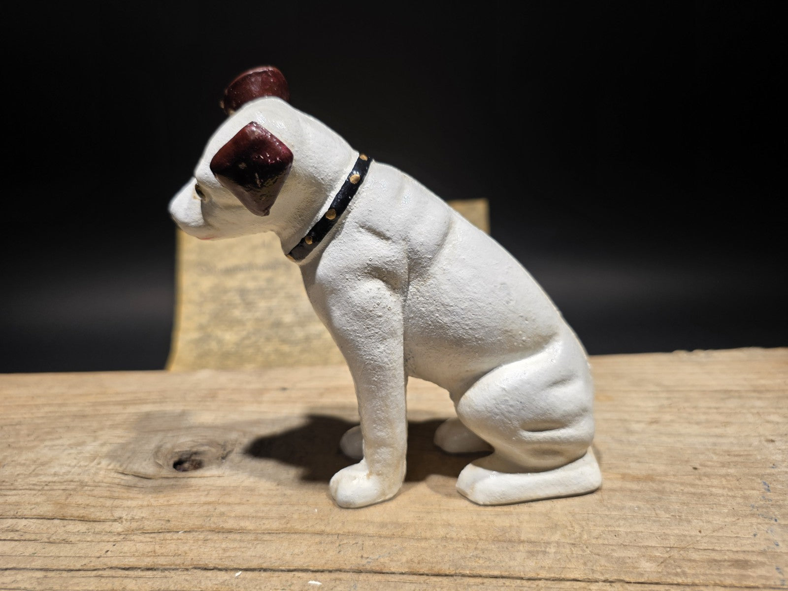 6" Vintage Style Nipper Dog Cast Iron Coin Bank