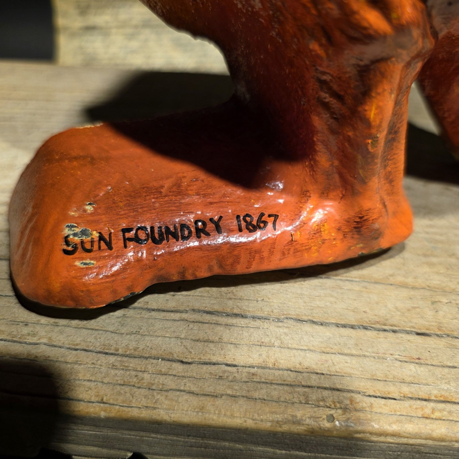 14" Sun Foundry 1867 Kangaroo Doorstop – 14" Cast Iron Animal Figure
