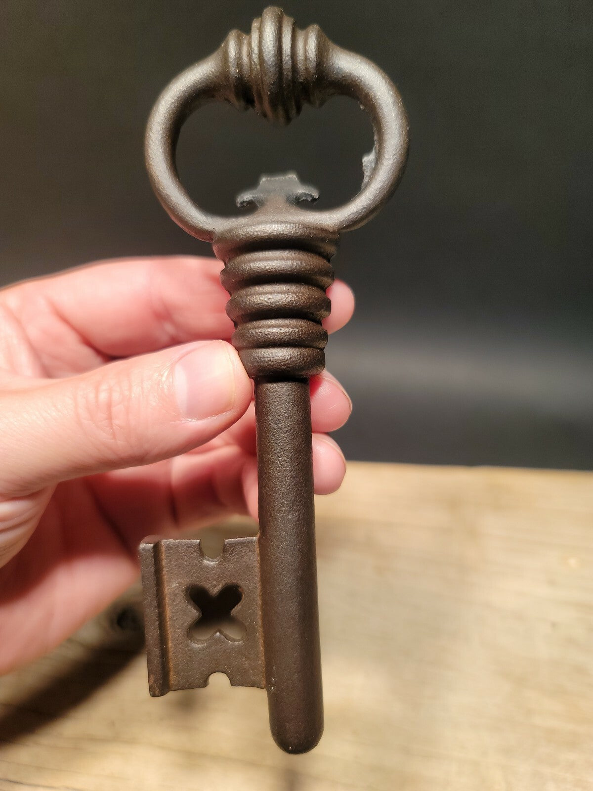 6 1/8" Antique Style Iron Large Skeleton Key