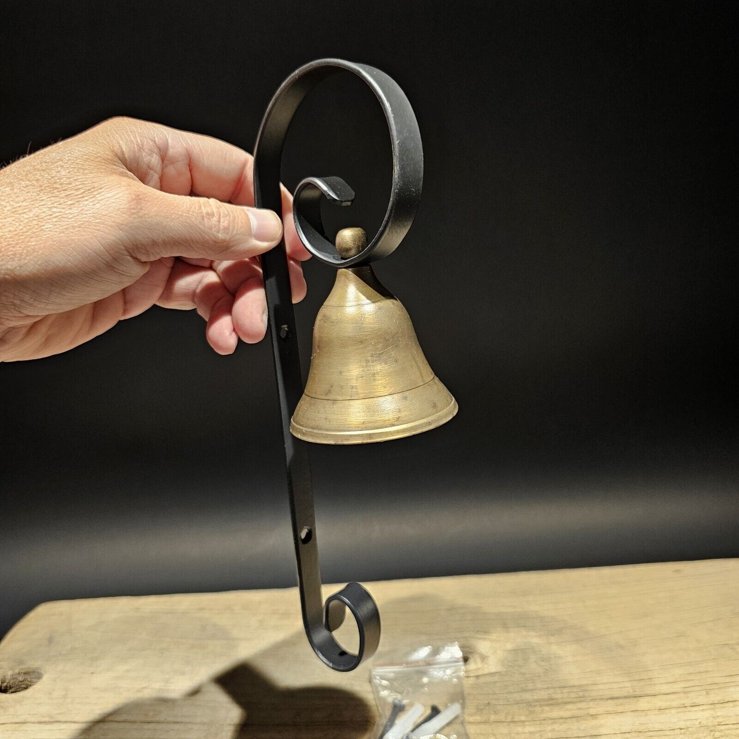 Antique Vintage Style Brass Wall Mount Doorbell Store Bell