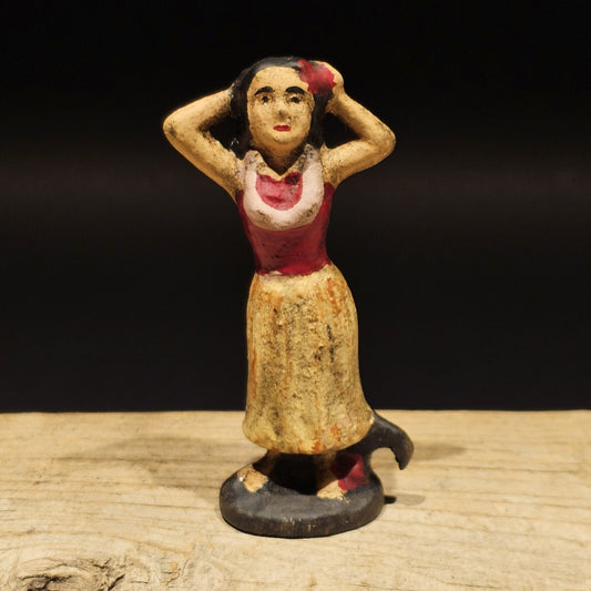 Antique Vintage Style Cast Iron Hula Dancer Bottle Opener