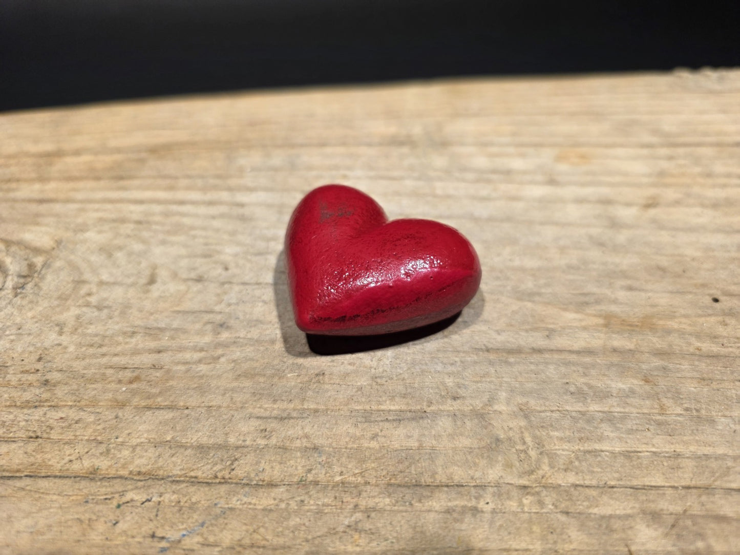 Vintage Style Cast Iron Red Heart