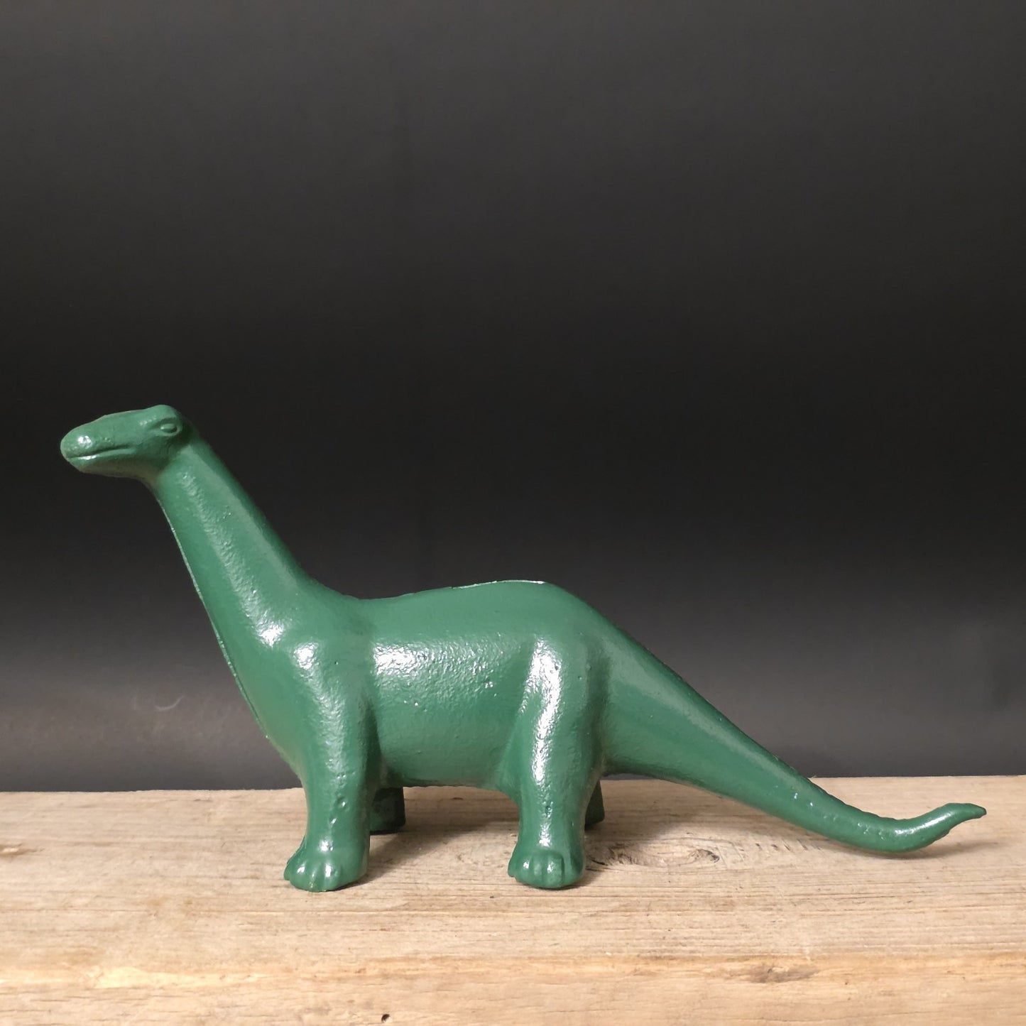 Antique Style Cast Iron Brontosaurus Dinosaur Coin Bank