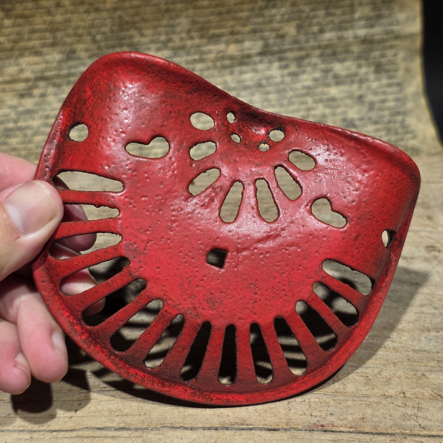 5" Mini Farmall Cast Iron Tractor Seat – Red IH Salesman Sample Paperweight