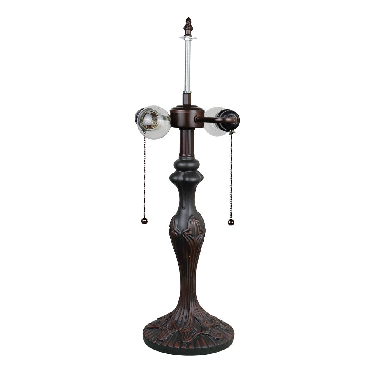 23 1/4" Antique Vintage Style Stained Glass Table Lamp