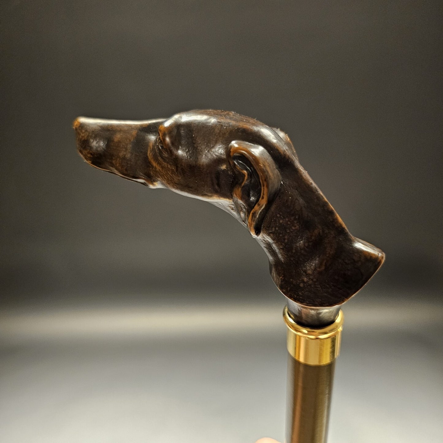 36" Antique Style Greyhound Dog Walking Stick Cane