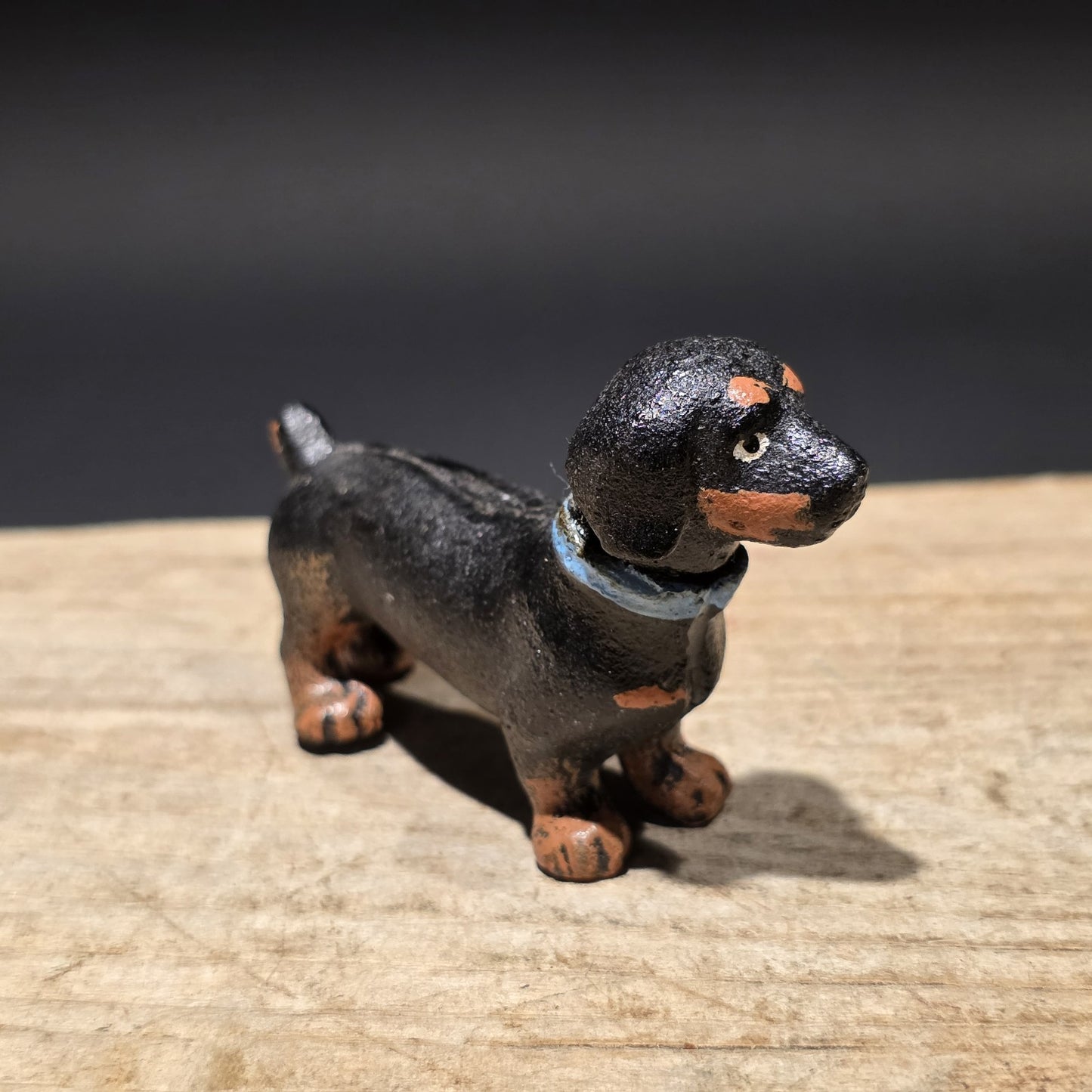 Cast Iron Dachshund Dog Figurine – Vintage Style Mini Animal Figure