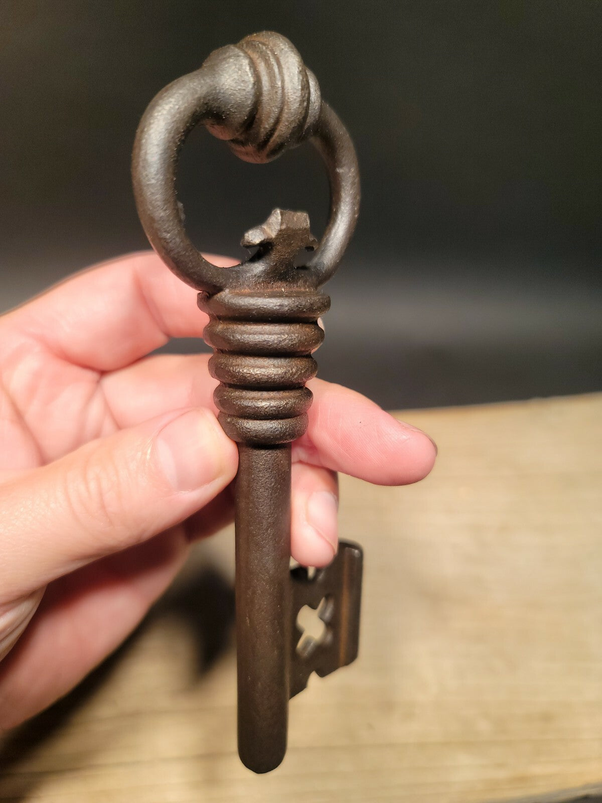6 1/8" Antique Style Iron Large Skeleton Key