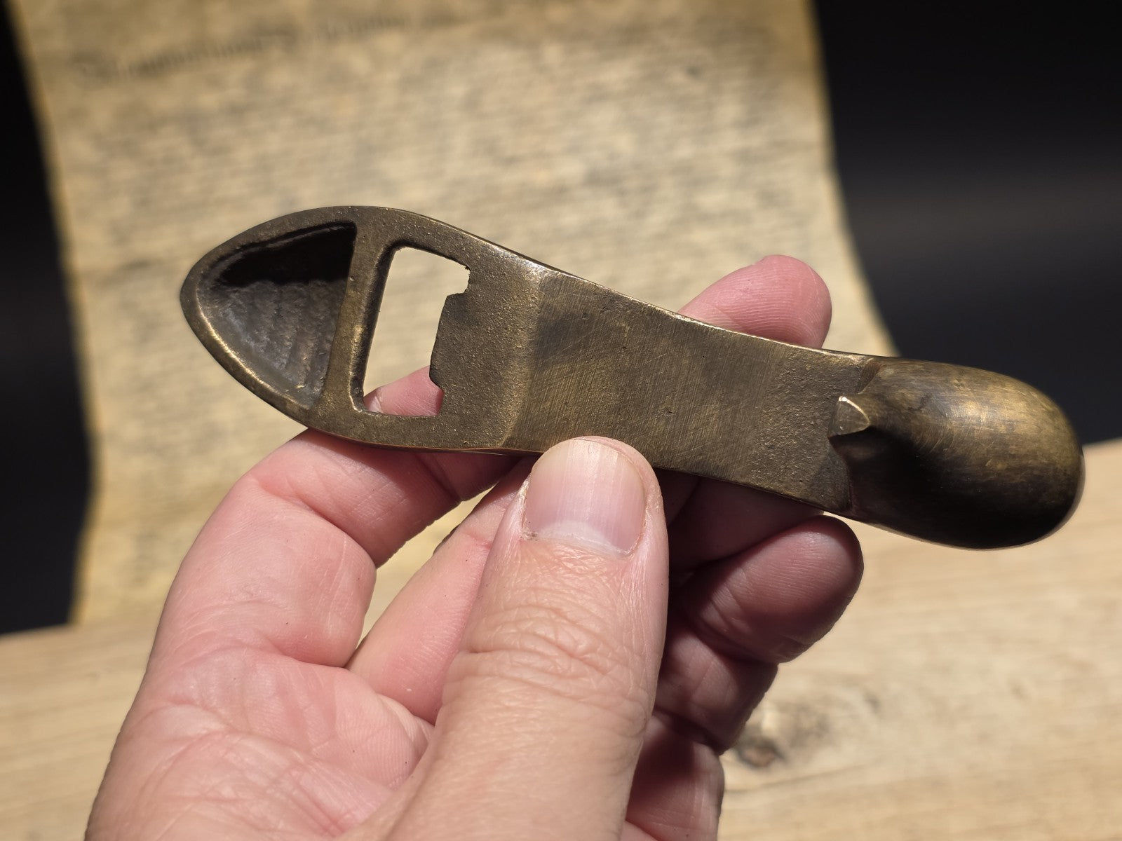 5" Vintage Style Brass "Cinderella" High Heel Shoe Bottle Opener