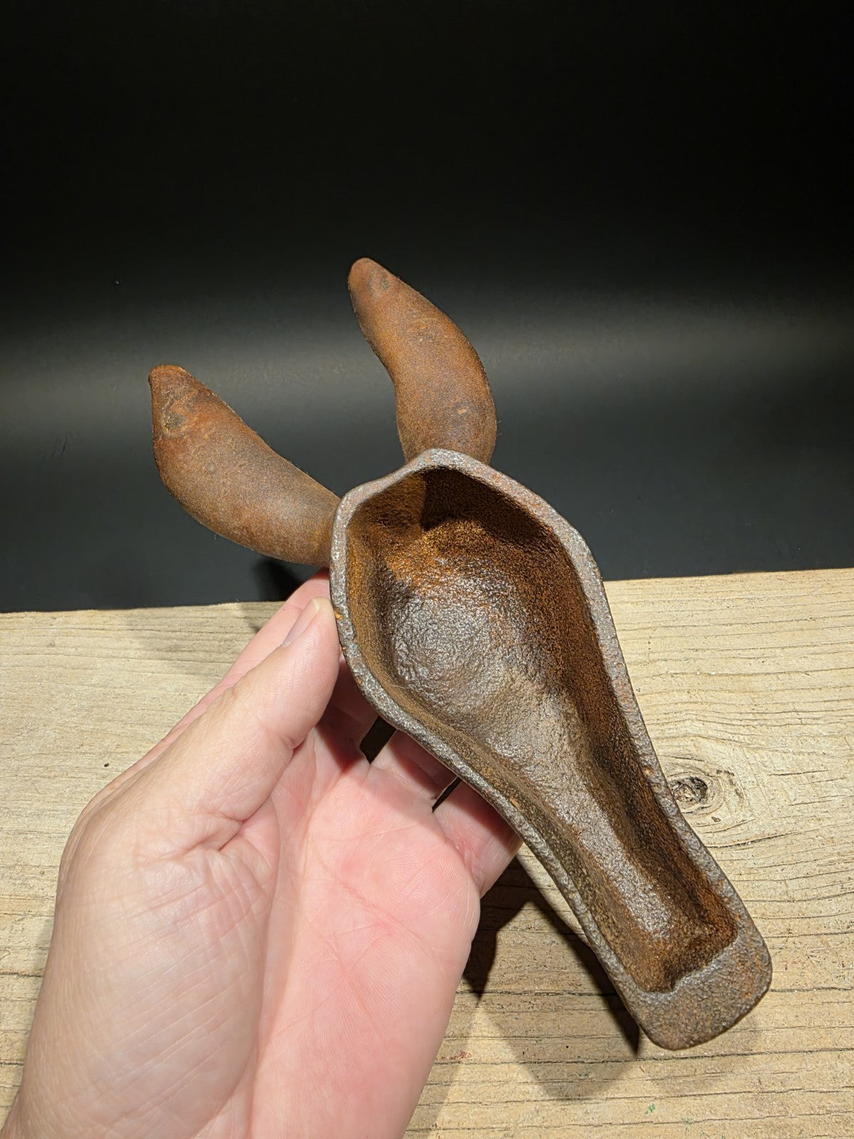 10" Antique Style Cast Iron Donkey Head Boot Jack