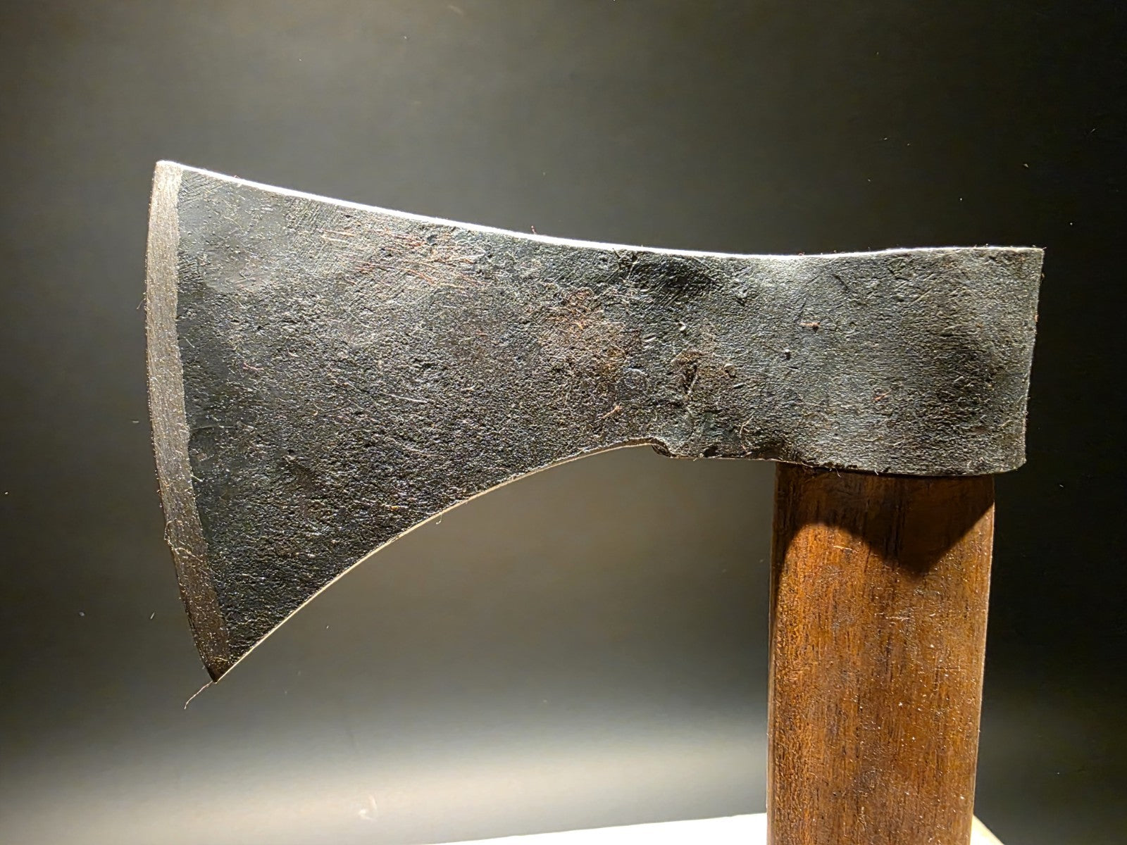 Vintage-Style Camp Axe with Wood Handle
