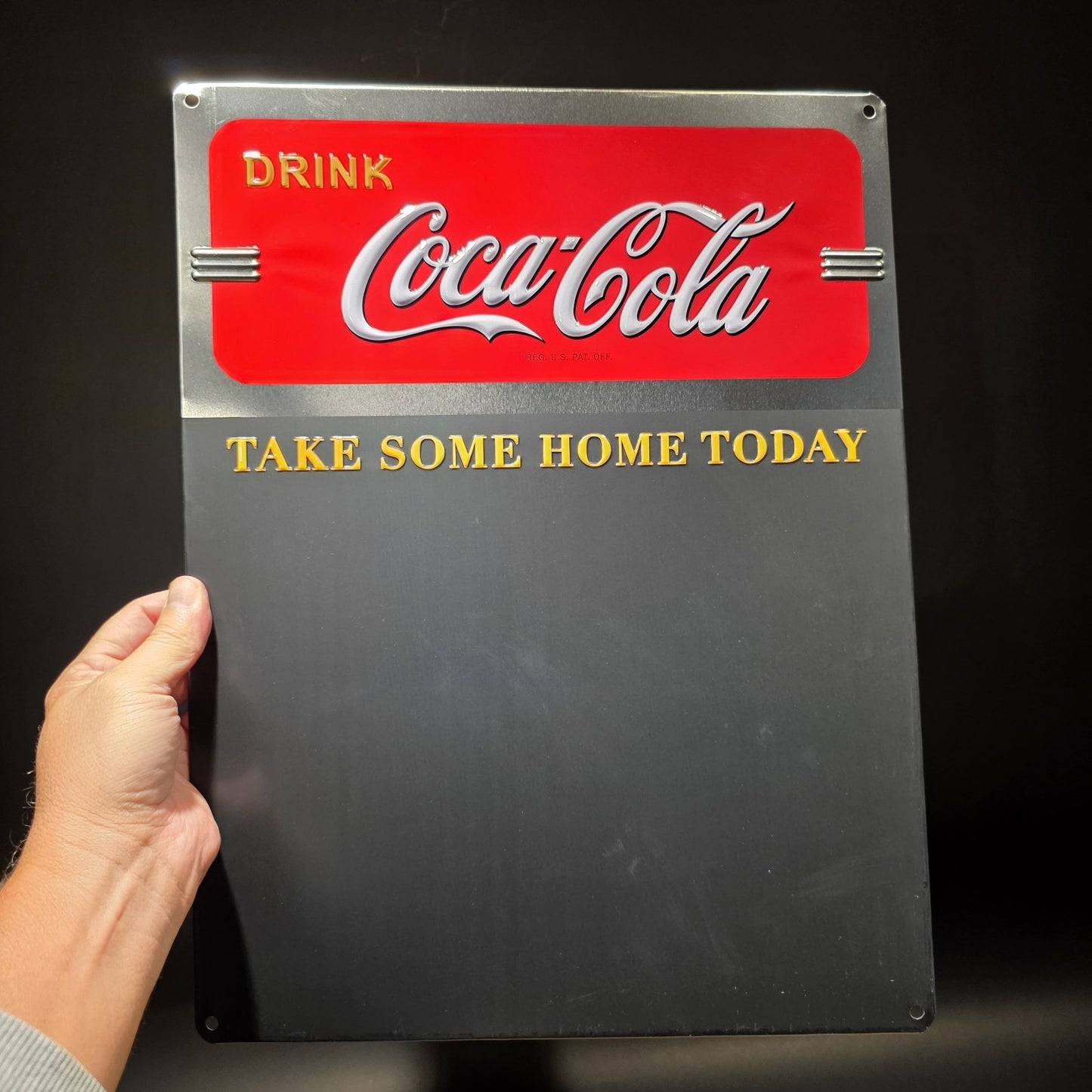17" Coca-Cola Menu Board Chalkboard Sign Vintage Style Coke Advertising Display