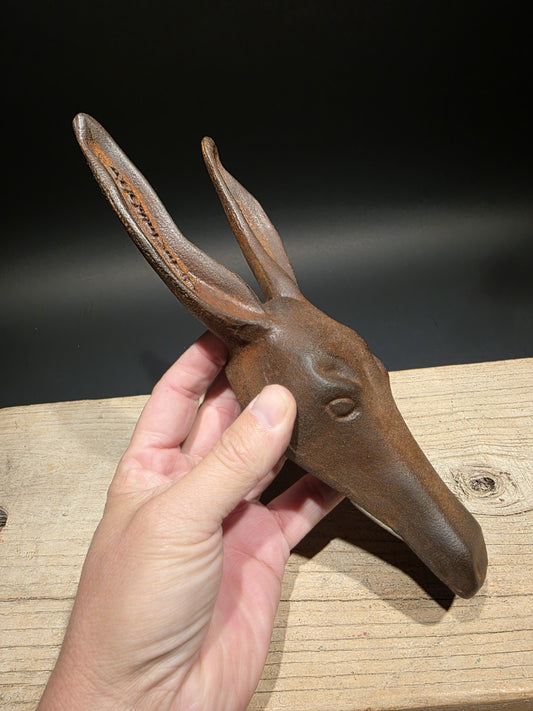 10" Antique Style Cast Iron Donkey Head Boot Jack