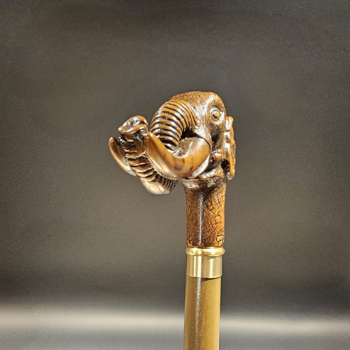 36" Antique Style Elephant Walking Stick Cane