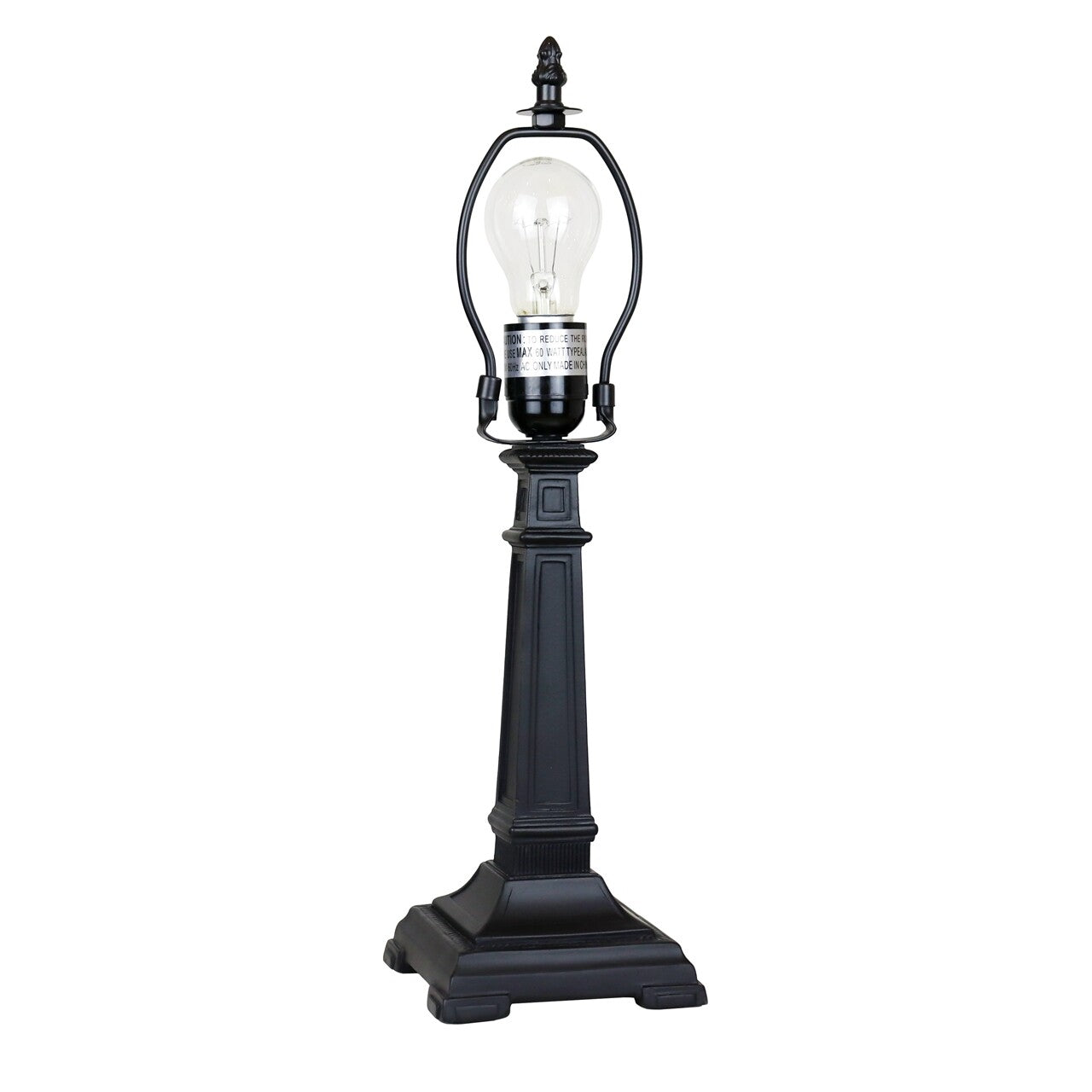 16.8" 1 light Antique Vintage Style Stained Glass Mission Table Lamp