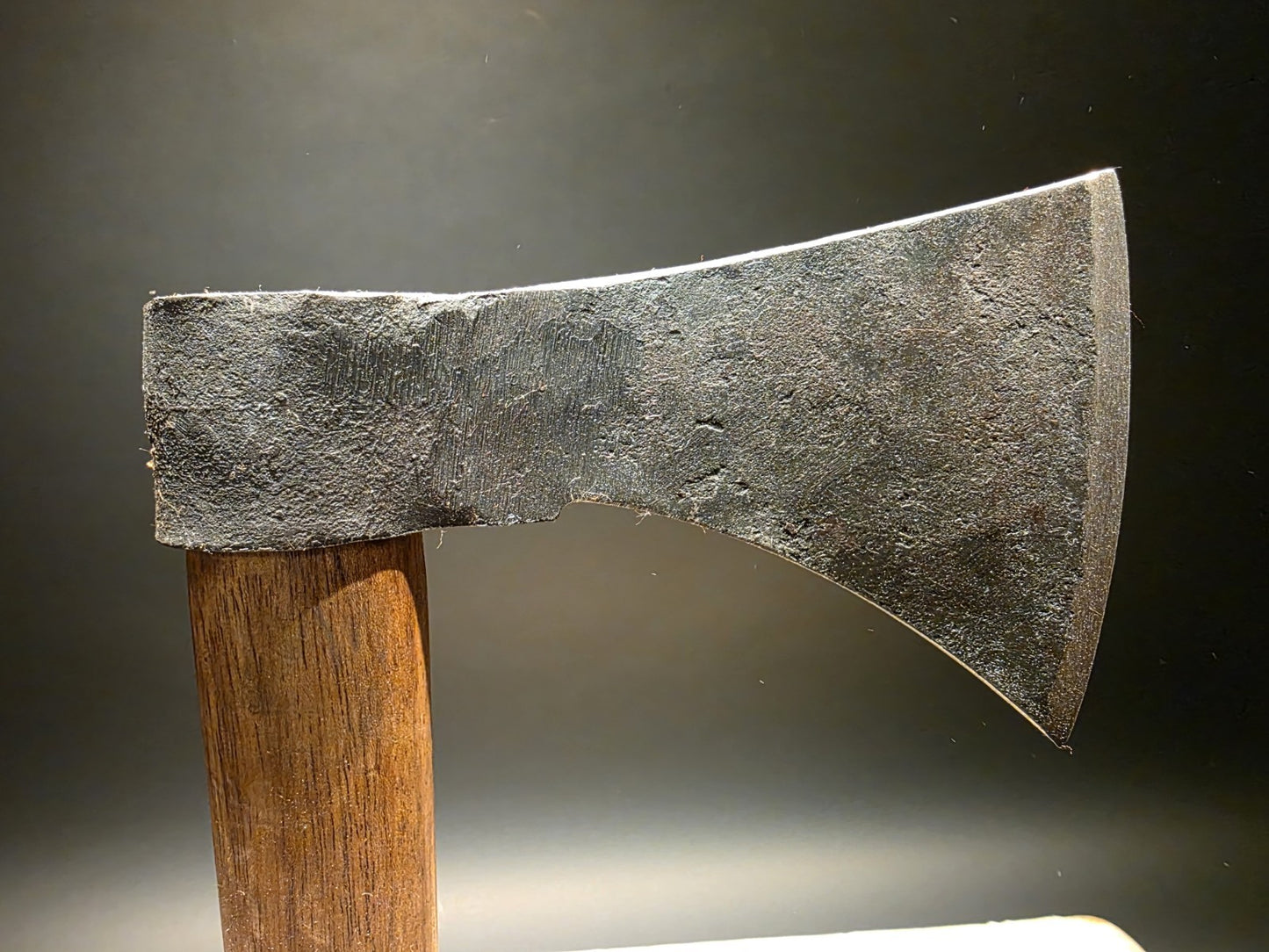 Vintage-Style Camp Axe with Wood Handle