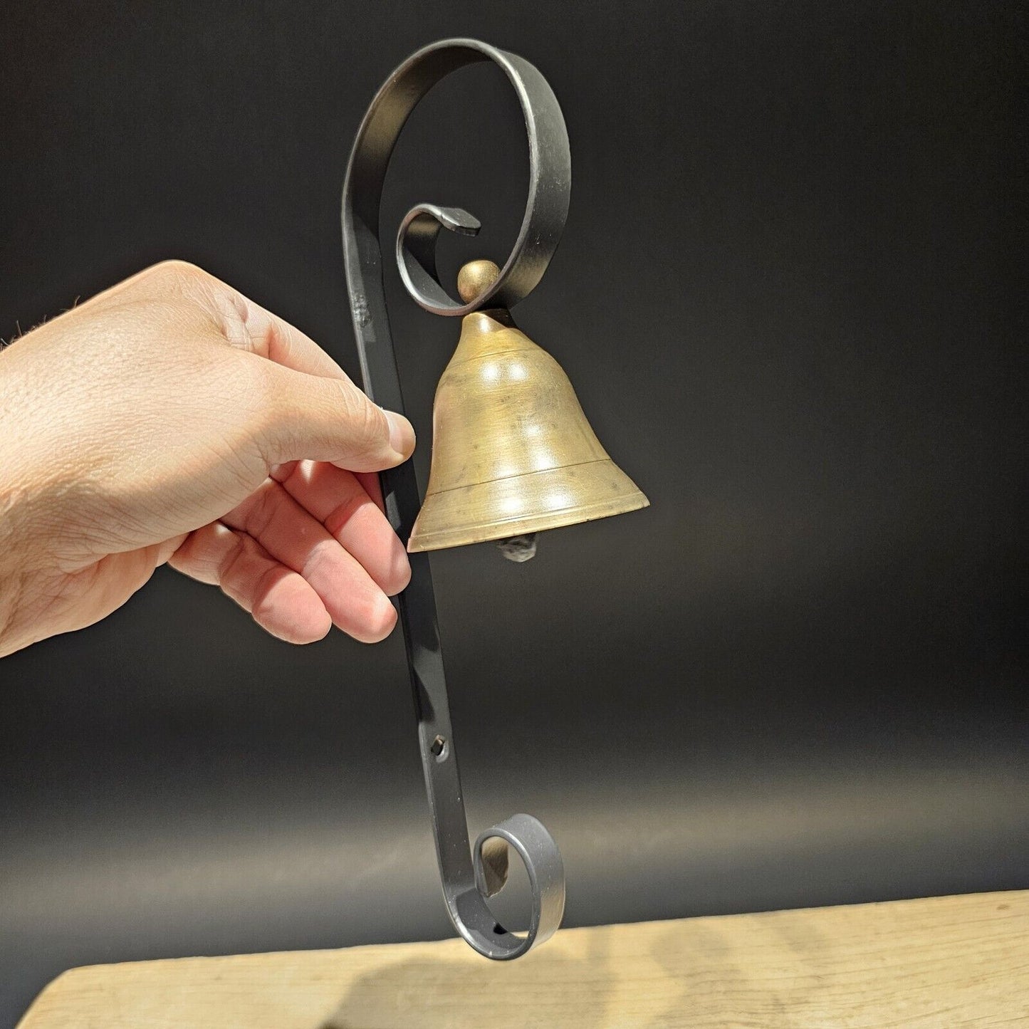 Antique Vintage Style Brass Wall Mount Doorbell Store Bell