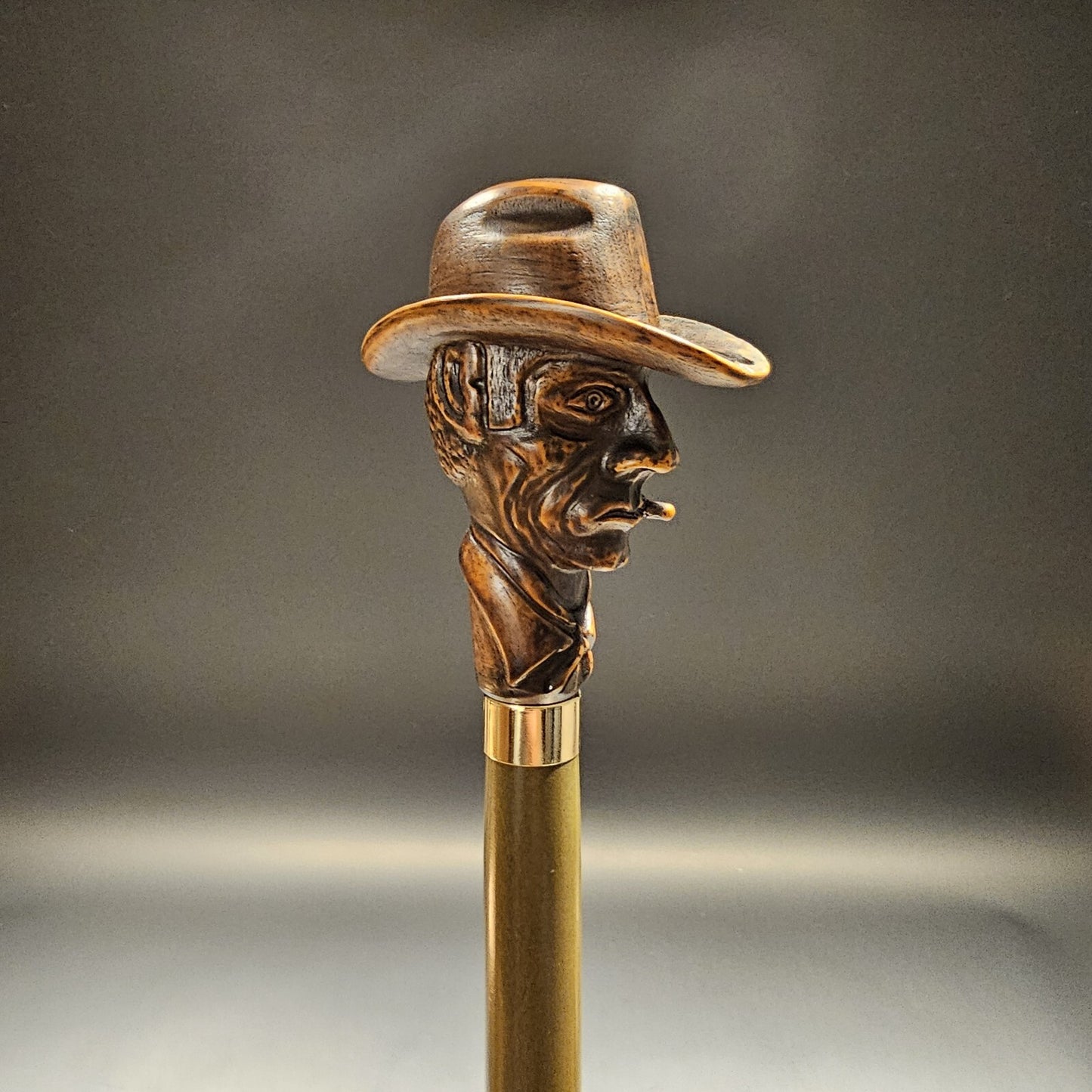 36" Antique Style Cigar Man Walking Stick Cane