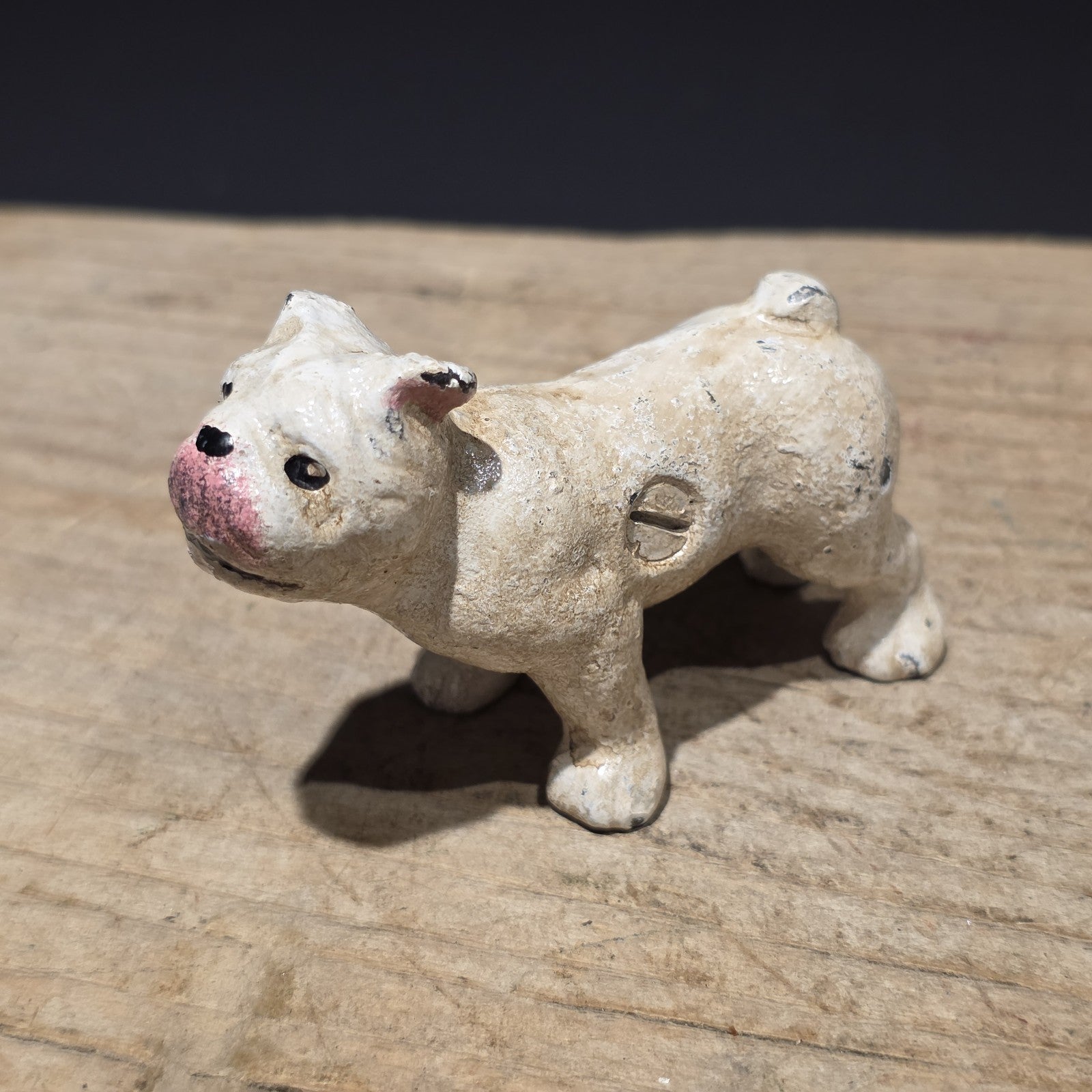 Cast Iron Bulldog Dog Figurine – Vintage Style Miniature Animal Figure