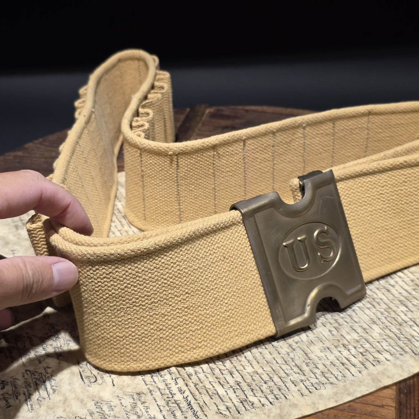 U.S. Canvas Cartridge Belt – Indian Wars Spanish-American War Style