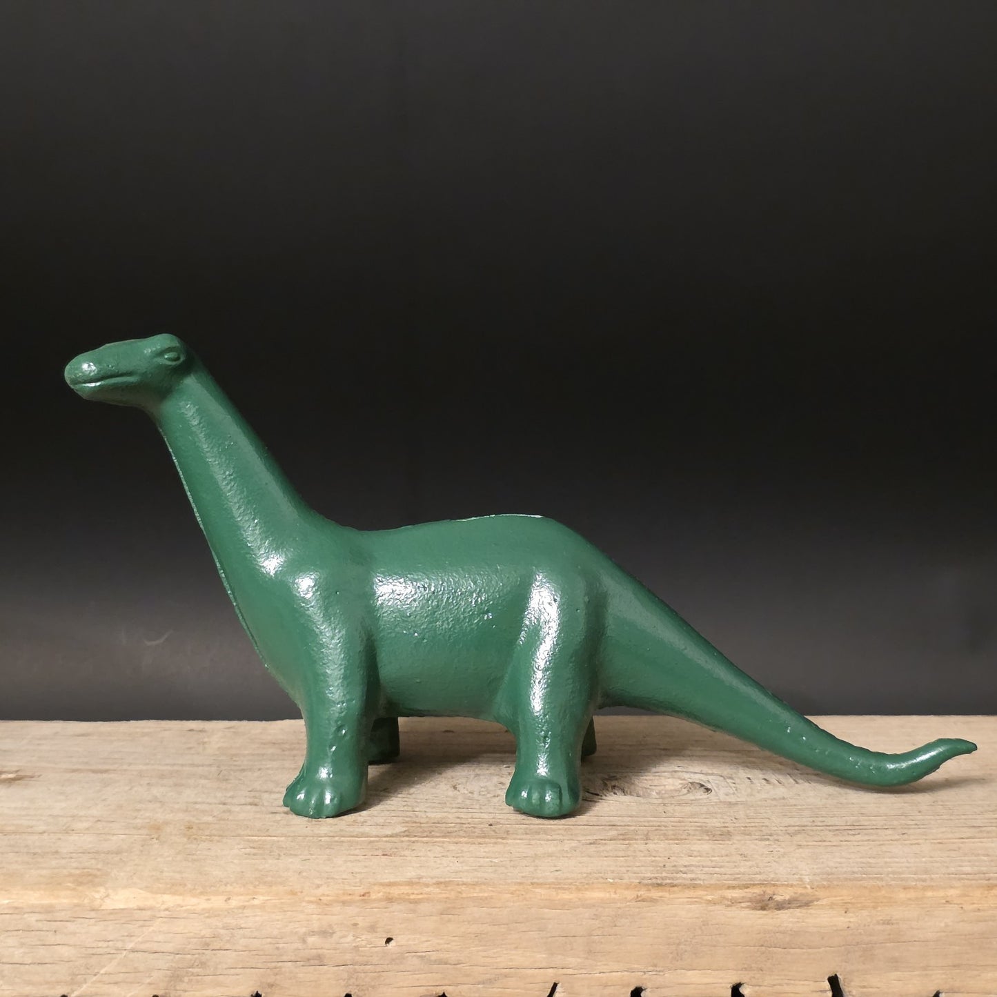 Antique Style Cast Iron Brontosaurus Dinosaur Coin Bank