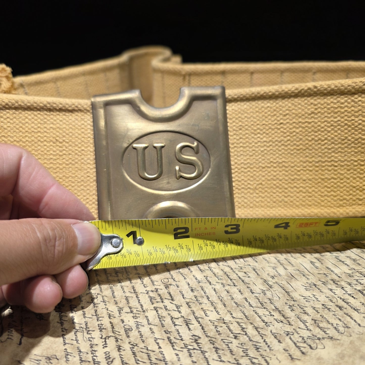U.S. Canvas Cartridge Belt – Indian Wars Spanish-American War Style