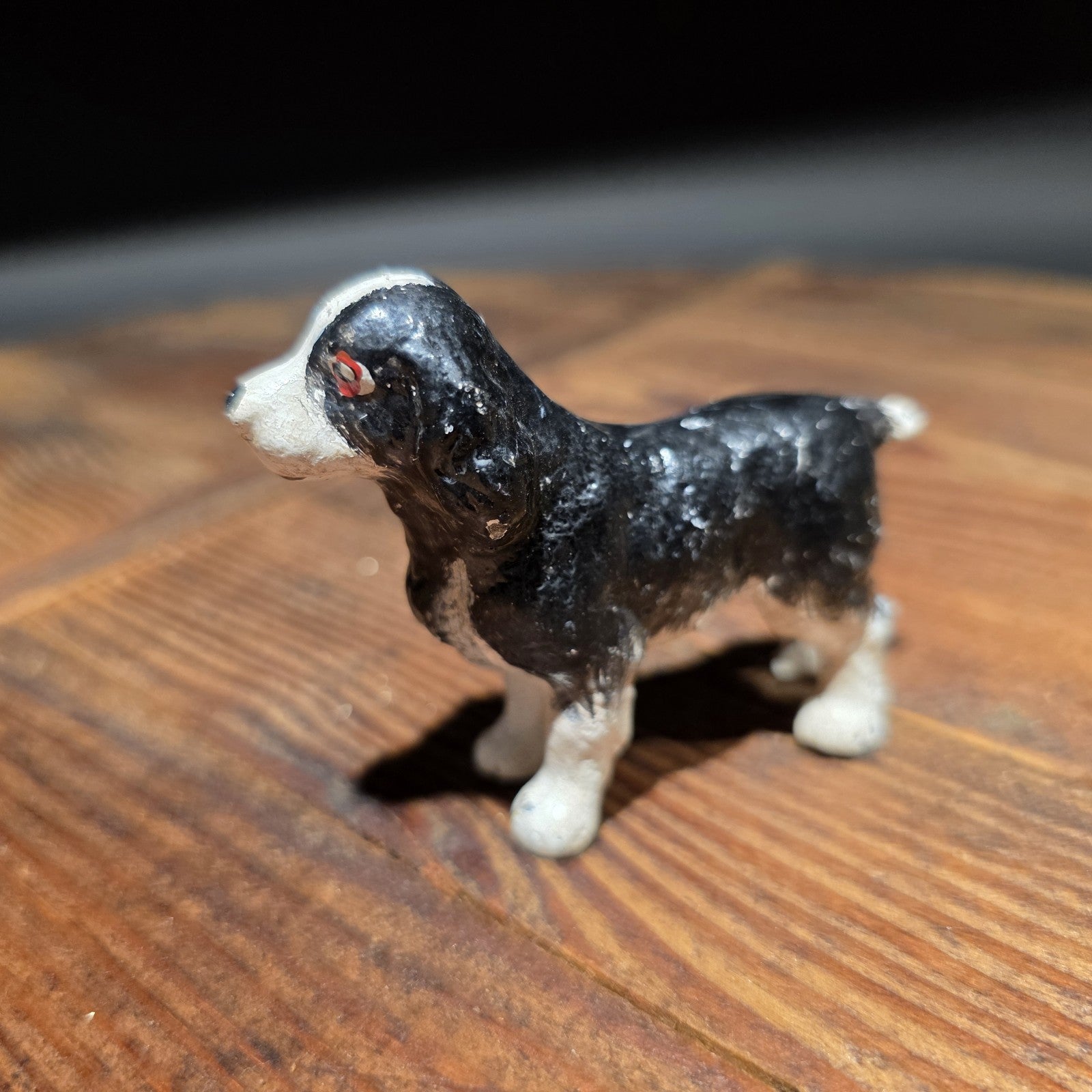 Vintage Antique Style Miniature Cast Iron King Charles Spaniel Dog Figurine Dog