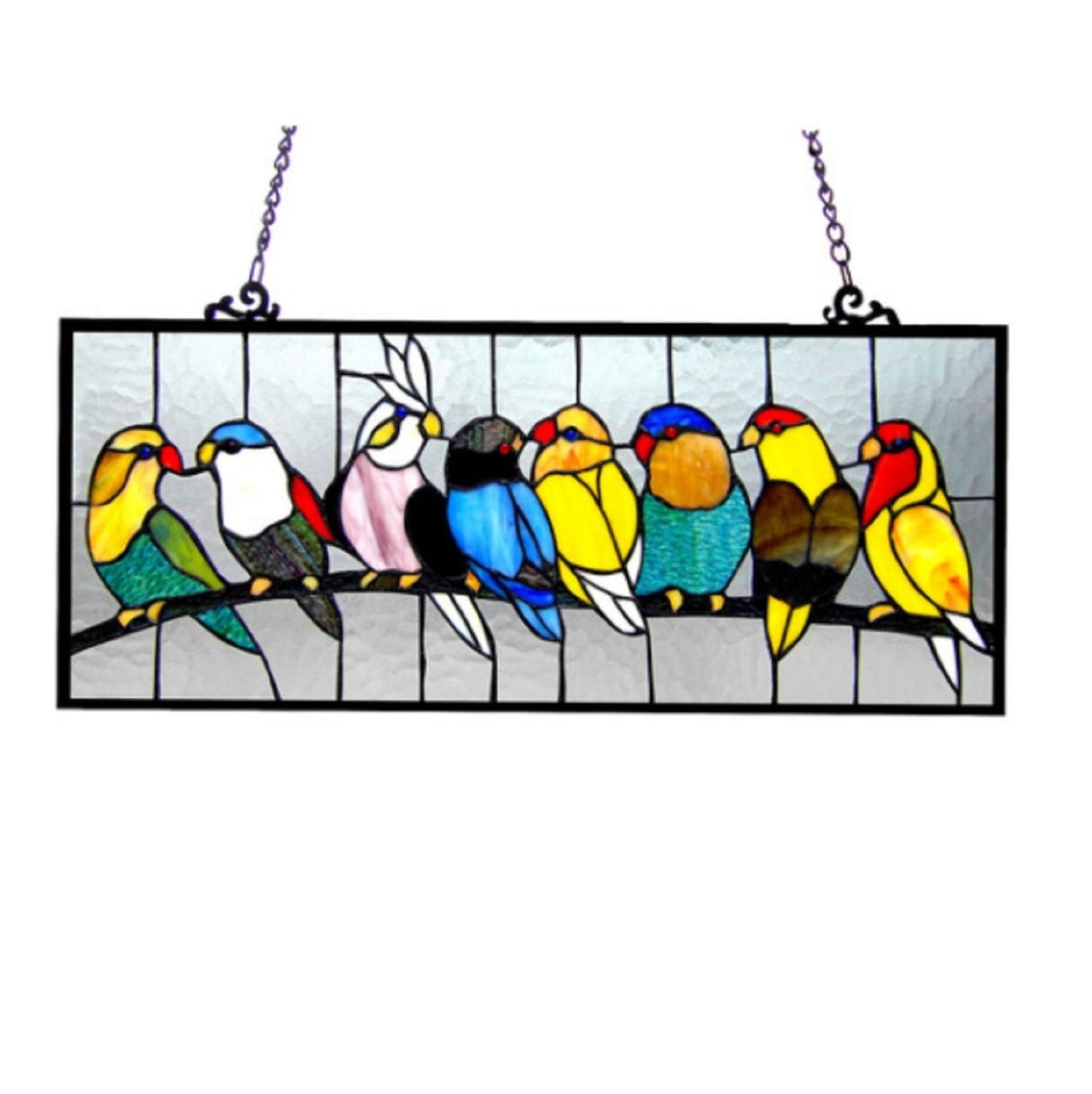25.5"  Stained Glass Window Hanging Panel Suncatcher