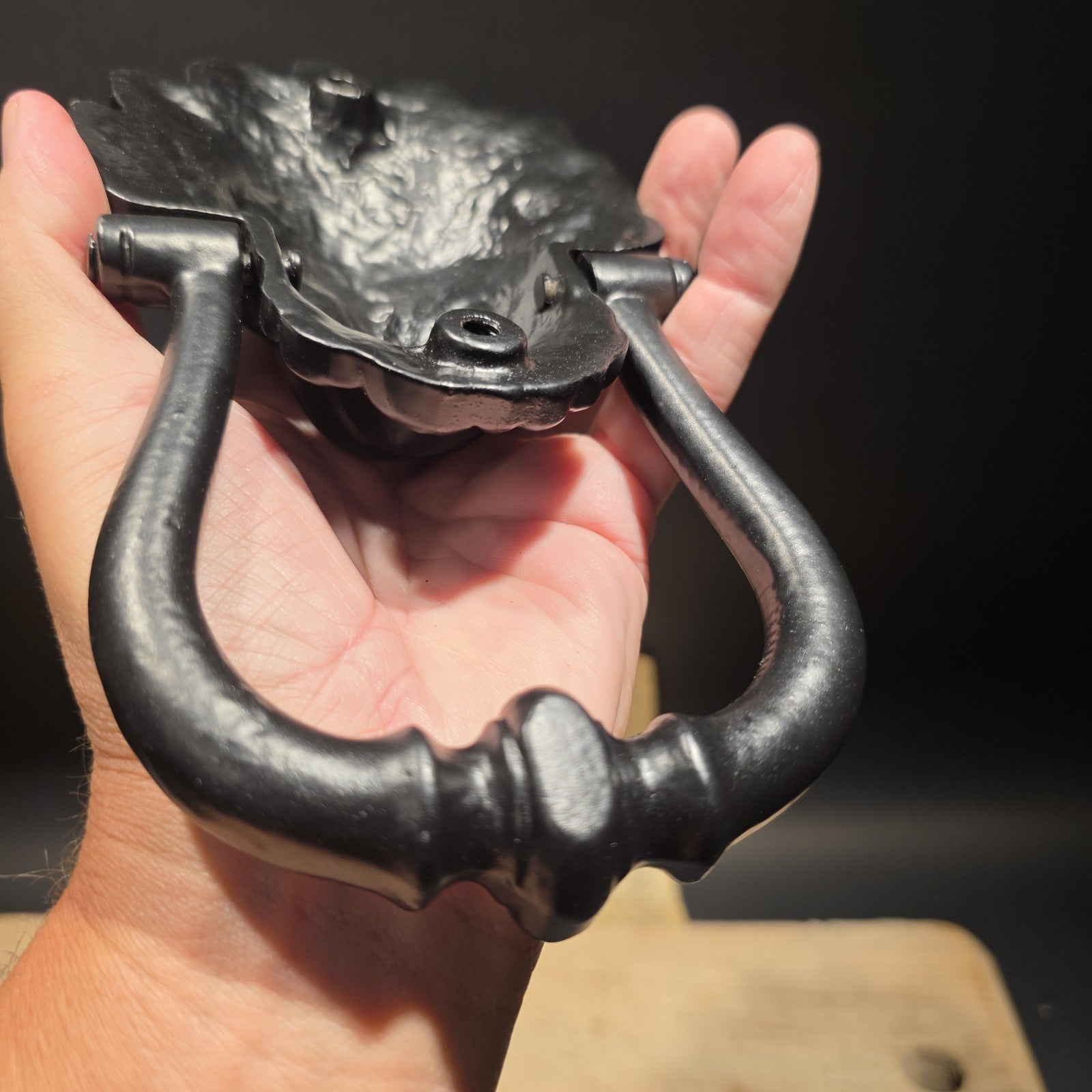 Cast Iron Lion Head Door Knocker – Victorian Style Entry Hardware