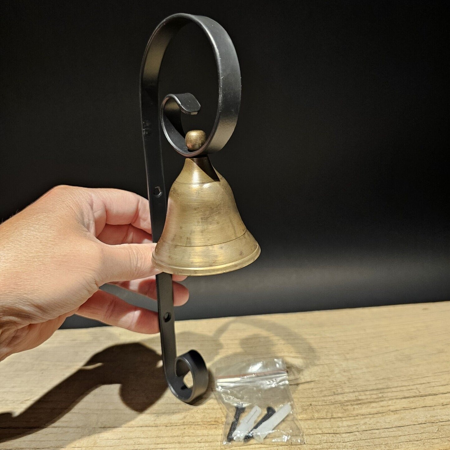 Antique Vintage Style Brass Wall Mount Doorbell Store Bell