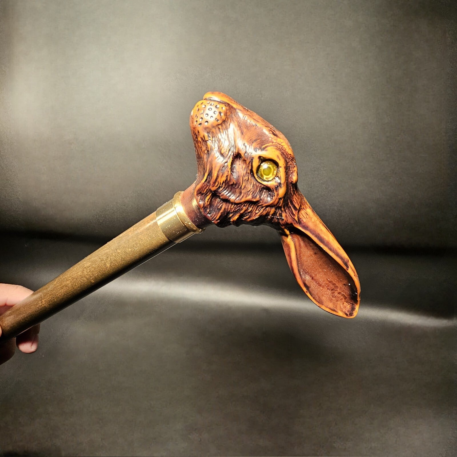 36" Antique Style Jack Rabbit Walking Stick Cane