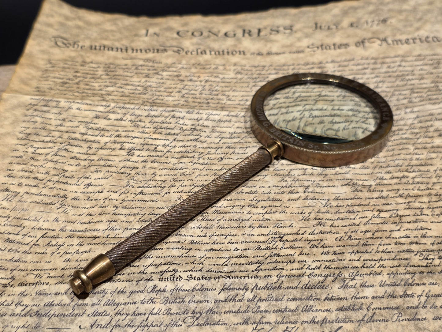 8 1/2" Bausch & Laurance Brass Reading Magnifier – Classic Optical Instrument