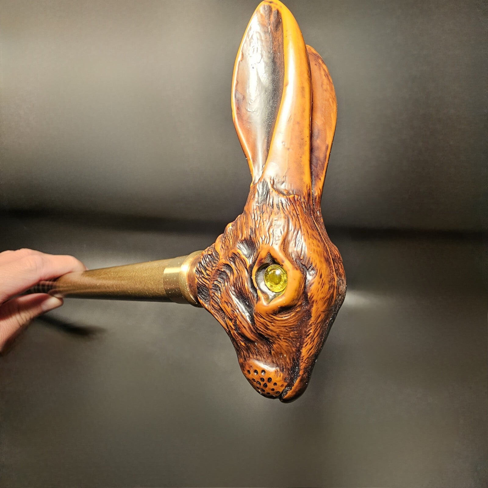 36" Antique Style Jack Rabbit Walking Stick Cane